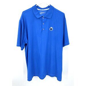 Nike Polo‎ Shirt Mens XL Blue Butler National Golf Tour Performance Dri-Fit